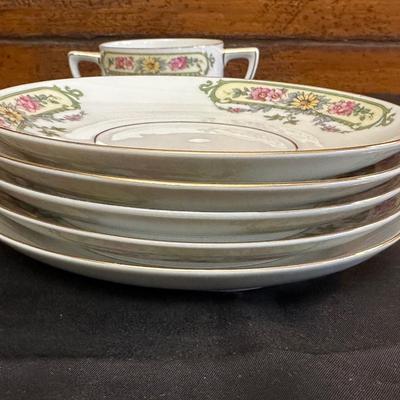 Bavaria Tirschenreuth China Tea Cups & Plates