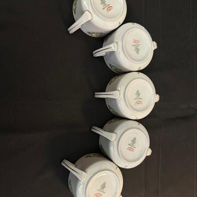 Bavaria Tirschenreuth China Tea Cups & Plates