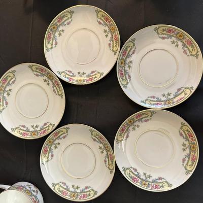 Bavaria Tirschenreuth China Tea Cups & Plates