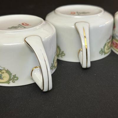 Bavaria Tirschenreuth China Tea Cups & Plates