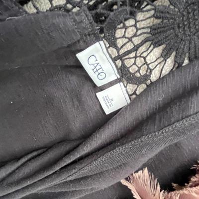 Lot 150 fringe vests - tans, brown, black and grey 2M, 2L, 1XL