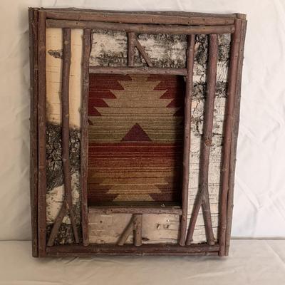 Handmade Framed Folk Art and Decorative Rock (B3-DZ)