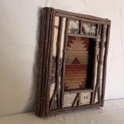 Handmade Framed Folk Art and Decorative Rock (B3-DZ)