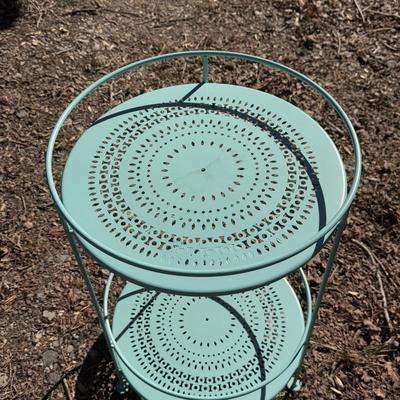 Fermob Guinguette Yellow and Blue Side Tables (B3-DZ)