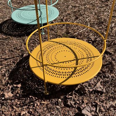 Fermob Guinguette Yellow and Blue Side Tables (B3-DZ)