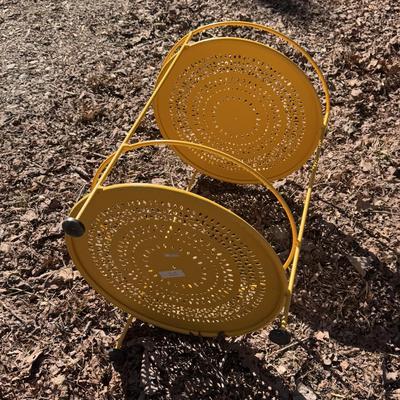 Fermob Guinguette Yellow and Blue Side Tables (B3-DZ)