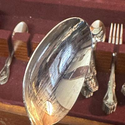 S.S.S.by Oneida Silverware and Wooden Box