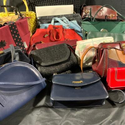 Lot of 20 Purses including a Coach Bag