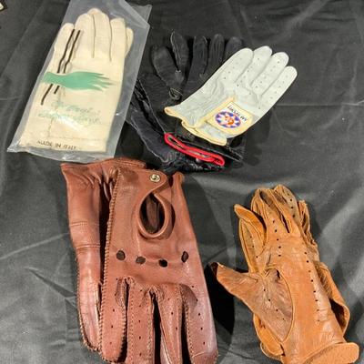 Lot of Ladies Small Vintage Gloves including Leather and Lace