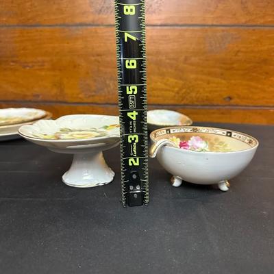 Lot of Vintage Floral Patterned China including Hand Painted Nippon