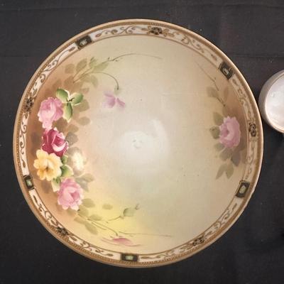 Lot of Vintage Floral Patterned China including Hand Painted Nippon