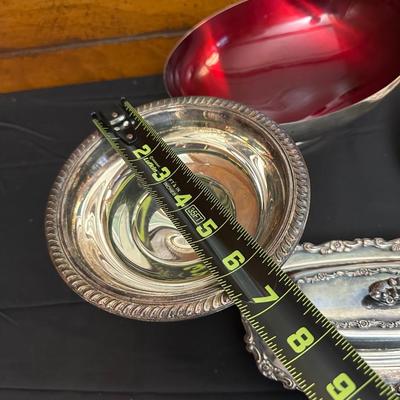 Large Lot of Silver Plated Dishes including a Butter Plate!
