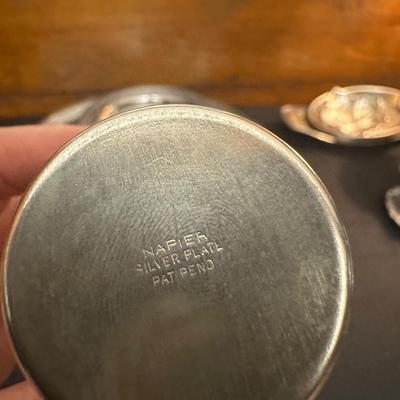 Large Lot of Silver Plated Dishes including a Butter Plate!