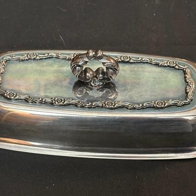 Large Lot of Silver Plated Dishes including a Butter Plate!