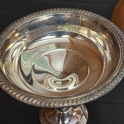 Large Lot of Silver Plated Dishes including a Butter Plate!