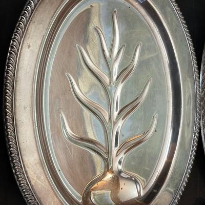 Large Lot of Silver Plated Dishes including a Butter Plate!