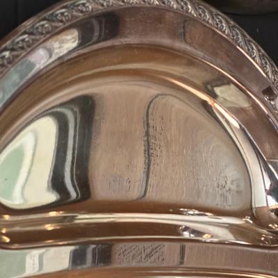 Large Lot of Silver Plated Dishes including a Butter Plate!