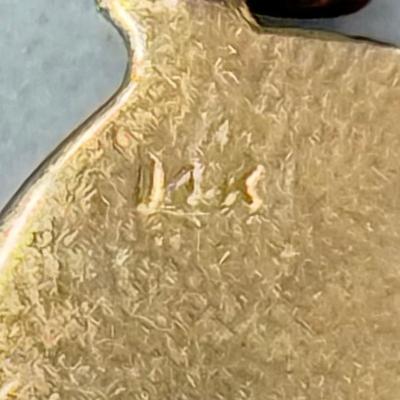 LOT 135J: 14kt Gold Star of David Pendant - 0.98 Grams