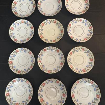 Grosvenor China Made in England Tea Cups & Plates