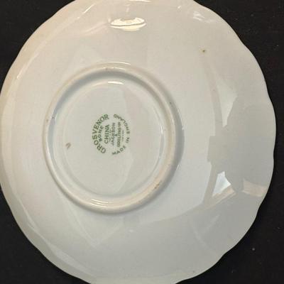 Grosvenor China Made in England Tea Cups & Plates