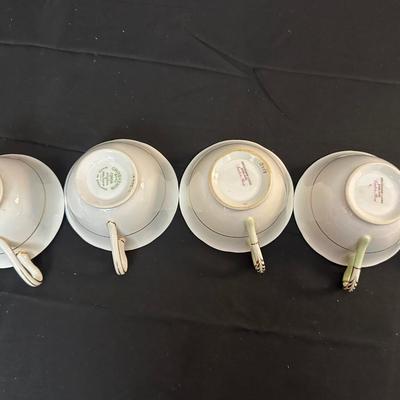 Grosvenor China Made in England Tea Cups & Plates