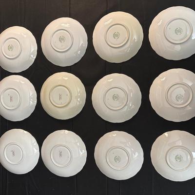 Grosvenor China Made in England Tea Cups & Plates