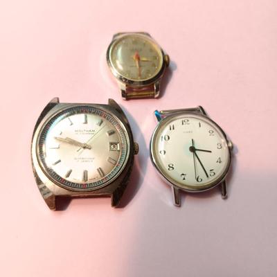 WORKING WALTHAM AND TIMEX WATCHES, SMALLEST WATCH DOES NOT WORK