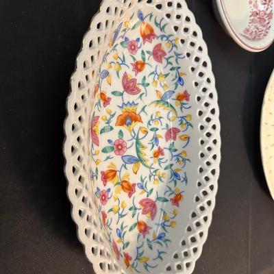 Lot of Floral Plates by Various Makers