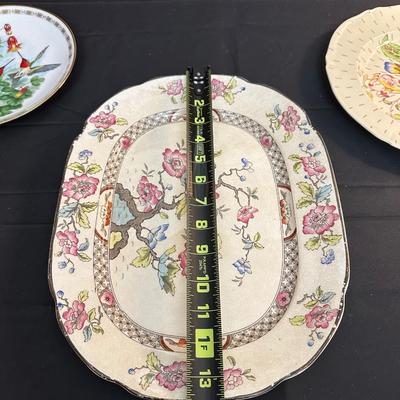 Lot of Floral Plates by Various Makers