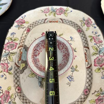 Lot of Floral Plates by Various Makers