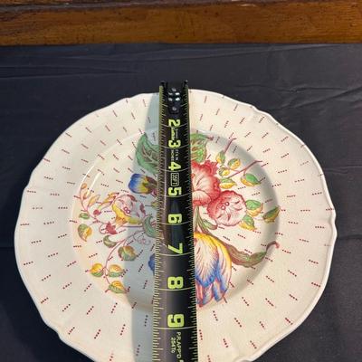 Lot of Floral Plates by Various Makers