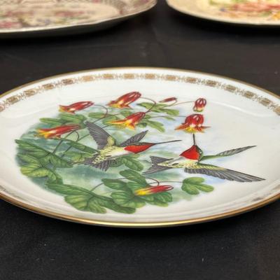 Lot of Floral Plates by Various Makers