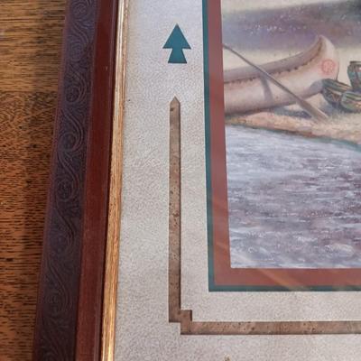 SIGNED NATIVE AMERICAN THEMED PRINT