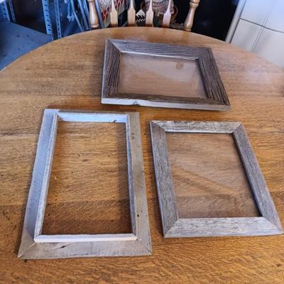 3 BARN WOOD FRAMES