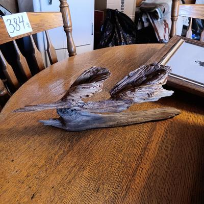 PENCIL SKETCH "THE ROPER" BY COON, ROAD RUNNER LIKE DRIFTWOOD AND A PICTURE OF A MINE