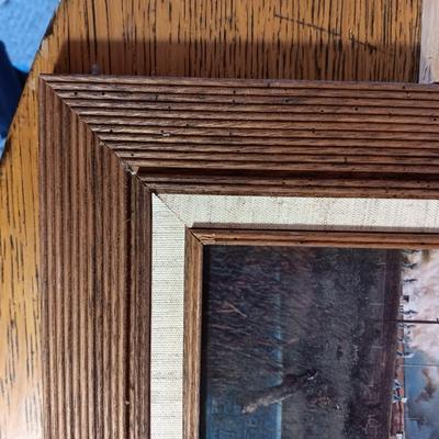 WALL MIRROR, PHOTO OF A SPACE SHUTTLE AND A TALL NARROW CORK BOARD