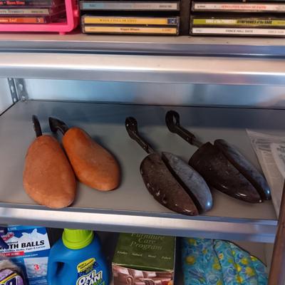 MISC CLEANING SUPPLIES, NECK & SHOULDER WARMER, SHOE FORMS AND MORE