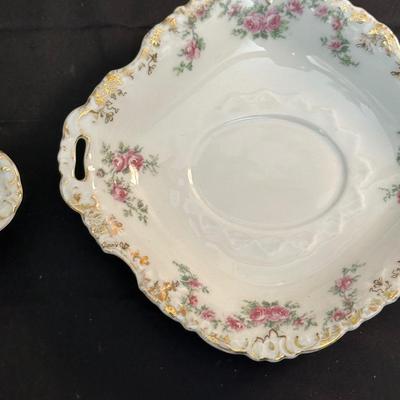 Lot of Rose Patterned China by Various Makers