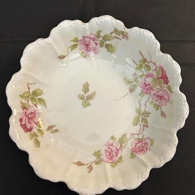 Lot of Rose Patterned China by Various Makers