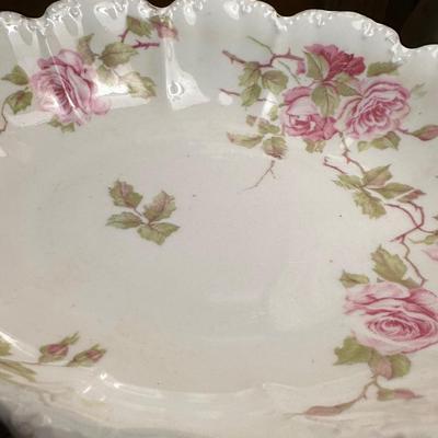 Lot of Rose Patterned China by Various Makers