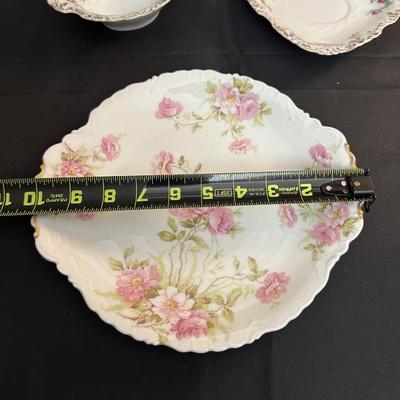 Lot of Rose Patterned China by Various Makers