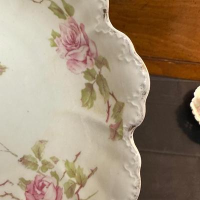 Lot of Rose Patterned China by Various Makers