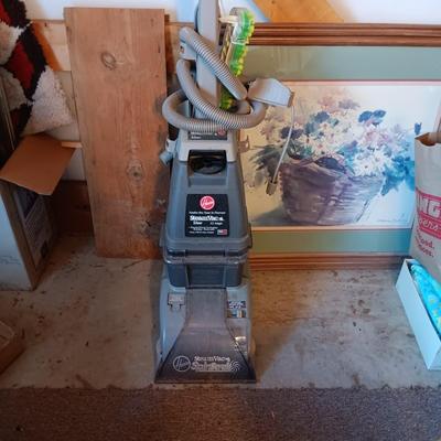 HOOVER STEAM VAC CARPET CLEANER WITH UPHOLSTERY ATTACHMENT