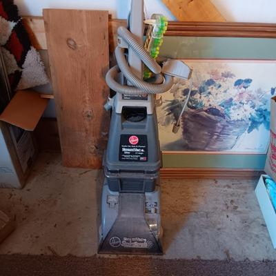 HOOVER STEAM VAC CARPET CLEANER WITH UPHOLSTERY ATTACHMENT
