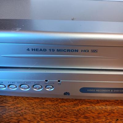 SYLVANIA COMBO VHS/DVD PLAYER AND LIKE NEW DVD PLAYER