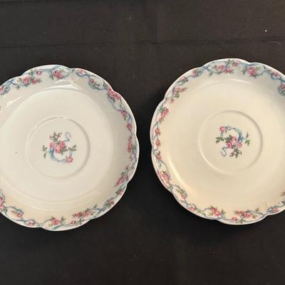 Haviland & Co / Limoges China Tea Cups and Plates