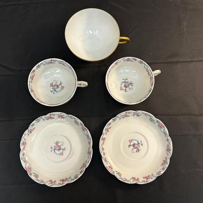 Haviland & Co / Limoges China Tea Cups and Plates