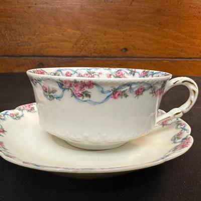 Haviland & Co / Limoges China Tea Cups and Plates