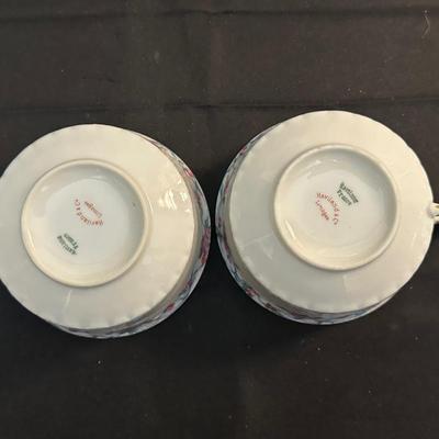 Haviland & Co / Limoges China Tea Cups and Plates