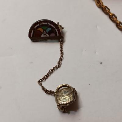 OLDER SCHOOL, WORK AND OTHER PINS, TIE CLIPS AND PENDANT